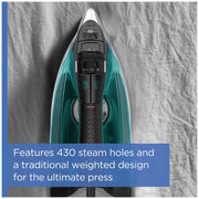 Rowenta Pro Master Stainless Steel Soleplate Steam Iron for Clothes, Anti-Drip Protection, 210 g/min, 400 Microsteam Holes, 1775 Watts Iron Steamer for Clothes, Powerful Steam DW8360