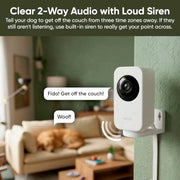 WYZE Indoor Cam Pan, 2K Pan-Tilt Security Camera for Baby/Pet Monitoring | AI Motion Tracking, IR Night Vision, 2-Way Audio, Physical Privacy Mode, Works with Alexa and Google Assistant