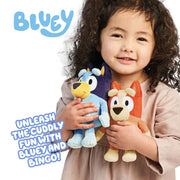 Bingo & Bluey Plush Toys 2-Pack, Soft Deluxe Fabric, Embroidered | Cuddly stuffed animals for show time, story time, or naps; Bluey toys for preschoolers and fans ages 3+