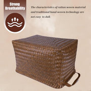 BROWNLILY Handwoven Wicker Storage Baskets, Pack of 4, Brown