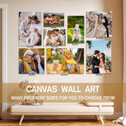 Canvas Prints with Your Photos,Ship Next Day Custom Wall Art for Home Decor | Perfect Custom Photo Gifts for Wedding, Birthday, Family & Friends - Ready to Hang Canvas Pictures Framed 8x10