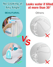 BEAUTURAL Steamer for Clothes, Handheld Garment Fabric Wrinkle Remover | 30-Second Fast Heat-up, Ceramic Heating Plate, Auto Shutoff, Large Detachable Water Tank, Portable Design, 1200 Watts