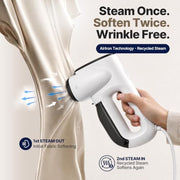 Neakasa Magic 1 Vacuum Steamer with Recycled Steam, 2-Year Protection Plan | Handheld Garment Steamer for Clothes, Smooth Wrinkles in One Glide, No Ironing Board, No Water Spots, Ready to Wear, 110–120V