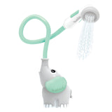 Yookidoo Baby Bath Shower Head - Elephant Water Pump and Trunk Spout Sprayer - One Handed Flow Control for Newborn Babies in Tub Or Sink (Turquoise)