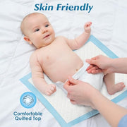 50 Count Super Absorbency Disposable Underpads, 17” x 13” | Leakproof Quick Drying Disposable Pads for Baby, Disposable Changing Pads for Baby, Disposable Diaper Changing Pads