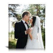 Custom Canvas Prints with Your Photo, Personalized Picture Wall Art 8x10in | Ship Next Day, Custom Photo Gifts for Mom Dad Pet Couple Family Wedding Anniversary, Floating Frame Available, Ready to Hang
