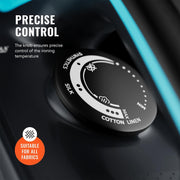 PurSteam SteamBurst+ Steam Iron, Ceramic Soleplate, Self-Clean, Anti Drip | 1750W | Ceramic Soleplate | Adjustable Steam | Self-Clean | Anti-Calc | Anti-Drip | Powerful Steam for All Fabrics