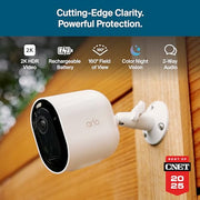 Arlo Pro Wireless Security Camera 2K HDR (6th Gen) - 4-Cam | 2K HDR video; Wireless outdoor; Rechargeable removeable battery; AI detection; Emergency Response; 1-mo Secure plan incl.