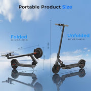 WAWSCOTE Electric Scooter - Electric Scooter Adults and Teens | 1200W/1000W/500W Motor, 28/21 Miles Max Range, APP Control, Double Braking Systems, 10"/8.5" Tire, Foldable E-Scooter