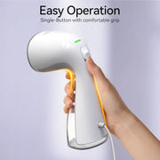 HiLIFE Upgraded Steamer for Clothes, Handheld & Portable, 1100W Powerful Steam, 300ml Big Capacity & No Leak Design, 120V (A-Ivory)