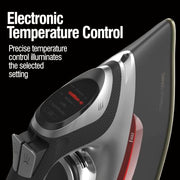 CHI Steam Iron for Clothes with Vertical Steam Burst, 8" Retractable Cord