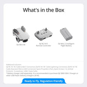 DJI Mini 4K, Drone With 4K UHD Camera, Under 249 g | 3-Axis Gimbal, 10km Video Transmission, Auto Return, Wind Resistance, 31-Min Flight Time, Intelligent Flight