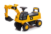 Best Ride On Cars CAT Excavator Push Car – Licensed Caterpillar Ride-On Digger Toy for Kids with Rotating Bucket & Under-Seat Storage – Construction Vehicle for Toddlers