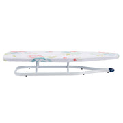 Amazon Basics Foldable Space Saving Ironing Board Tabletop with Non-Slip Feet, 77x29 cm, White, Floral