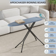APEXCHASER Foldable Ironing Board Full Size 43x13, 7level Height Adjustable