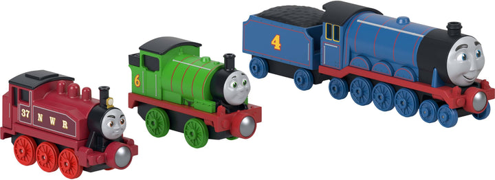 ​Thomas & Friends Thomas, Diesel & James Engine 3-Pack by Fisher-Price | Multipack of 3 Push-Around Engines for Preschoolers by Fisher-Price, Features Magnetic Connectors (Amazon Exclusive)