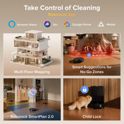 roborock 2026 New Qrevo S Pro Robot Vacuum and Mop, 18,500Pa Suction | Multifunctional Dock with 167℉ Mop Self-Cleaning, Smart Obstacle Avoidance, Anti-Tangle Brush, Liftable Spinning Mop, Black
