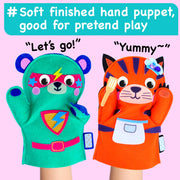 EZCRA Unicorn Hand Puppet Making Kit - 8 DIY Projects | No Glue, No Mess. Make Your Own Puppet Kit for Girls and Boys ages 5-10. DIY Puppet Crafts with Stickers. Birthday Gift.