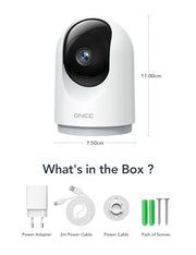 GNCC 5G Cameras for Home Security Indoor, Pet/Dog/Baby w Phone App, 4Pcs | Dual-Band Wi-Fi, 360 PTZ Auto-Tracking Pet/Dog/Cat/Puppy/Nanny, Motion Alert, SD Card or Paid Cloud