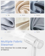 BEAUTURAL Travel Steamer for Clothes, Portable & Handheld, 120V Only, White | 1000W (Not for 220V Europe), Foldable Garment Wrinkle Remover, Fast 30s Heat-up