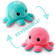 TeeTurtle Reversible Octopus Pink & Aqua 4 Inch Flip Plush