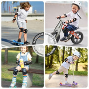 Kids/Youth Knee Pad Elbow Pads Guards Protective Gear Set for Roller Skates Cycling BMX Bike Skateboard Inline Skatings Scooter Riding Sports