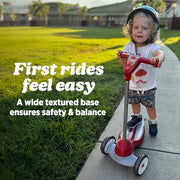 Radio Flyer My 1st Scooter, For Kids 2-5 Years Old, Red | Extra Wide Base for Balance, 2 Front Wheels for Added Stability, Easy to Use Foot Brake, (Amazon Exclusive)