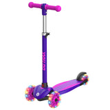 Gotrax KS1 Kids Kick Scooter, 3 Wheels for Boys & Girls 2-8, Gifts | LED Light-Up Wheels, 3 Adjustable Handlebar, Easy Assembly, Lightweight, Wide Anti-Slip Deck, Lean to Steer, Max Load 110 lbs