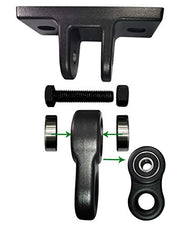 ABUSA Heavy Duty Black Swing Hangers Screws Bolts Included Over 5000 lb Capacity Playground Porch Yoga Seat Trapeze Wooden Sets Indoor Outdoor 2 Pack