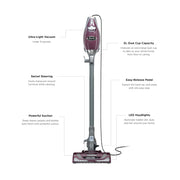 Shark Rocket Pet Plus Corded Stick Vacuum, Lightweight, Bordeaux, HV322 | Carpet, Area Rug & Hard Floor Cleaning, Handheld Vacuum for Pet Hair, XL Dust Cup, LED Headlights, Crevice & Upholstery Tool​