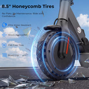 WAWSCOTE Electric Scooter - Electric Scooter Adults and Teens | 1200W/1000W/500W Motor, 28/21 Miles Max Range, APP Control, Double Braking Systems, 10"/8.5" Tire, Foldable E-Scooter