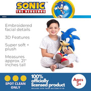 Sonic The Hedgehog Anime Kids Bedding Super Soft Plush Cuddle Pillow Buddy, 22" Tall, (Officially Licensed Product) by Franco