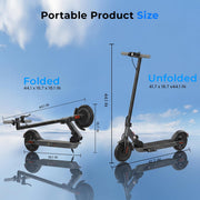 WAWSCOTE Electric Scooter - Electric Scooter Adults and Teens | 1200W/1000W/500W Motor, 28/21 Miles Max Range, APP Control, Double Braking Systems, 10"/8.5" Tire, Foldable E-Scooter