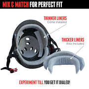 Triple Eight Certified Sweatsaver Helmet for Skateboarding, BMX, Roller Derby, Roller Skating, Inline Skating, Scooter and Bike