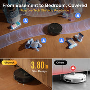 roborock 2026 New Qrevo S Pro Robot Vacuum and Mop, 18,500Pa Suction | Multifunctional Dock with 167℉ Mop Self-Cleaning, Smart Obstacle Avoidance, Anti-Tangle Brush, Liftable Spinning Mop, Black
