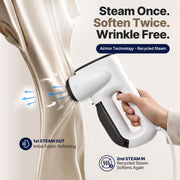 Neakasa Magic 1 Vacuum Steamer with Recycled Steam, 2-Year Protection Plan | Handheld Garment Steamer for Clothes, Smooth Wrinkles in One Glide, No Ironing Board, No Water Spots, Ready to Wear, 110–120V