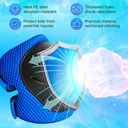 Wemfg Kids Protective Gear Set Knee Pads for Kids 3-14 Years Toddler Knee and Elbow Pads with Wrist Guards 3 in 1 for Skating Cycling Bike Rollerblading Scooter