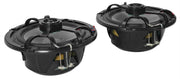 Rockville RKL65MBW 6.5" 2-Way Coaxial Marine Boat LED Speakers Pair | 700W Peak / 170W RMS, 4 Ohm, Waterproof, Red/Blue Beat-Sync LEDs, 35Hz-20kHz, Includes Black/White Grilles and 16.4 Ft Wire