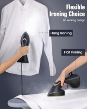 BEAUTURAL Steamer for Clothes, Handheld 2-in-1 Steam & Iron, 1200W, Navy | Powerful Garment Wrinkle Remover with Burst Steam, Ceramic Heating Plate, 30-Second Fast Heat-up, Auto-Off (Only for 120V)
