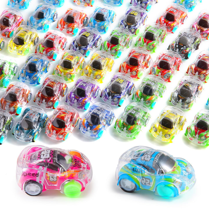 Benzem 50 Pcs Mini Pull Back Cars Set, Pull Back Racing Vehicles for Kids, Bulk Toys Party Favors Treasure Box, Classroom Prizes, Pinata Fillers,Goodie Bag Stuffers for Boys Girls