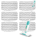 6 Pack Steam Mop Replacement Pads Compatible with Shark Steam Mops | Fit for S1000/S1000A/S1000C/S1000WM/S1001C, Floor Steamer Pads Washable, Reusable Microfiber Cleaner Pads