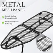 ZOES HOMEWARE Metal Mesh Panel Tabletop Ironing Board | Foldable Iron Board | Heavy Duty Small Iron Board with Heat Resistant Cover and 100% Cotton 8mm Thicken Pad | 31.5"x11.8"x6.2"