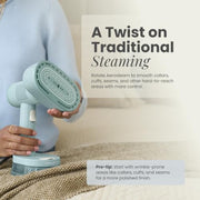 Rowenta AeroSteam Twist Handheld Clothes Steamer with Fabric-Grip | Vacuum Steamer Suction and powerful steam for iron-like results in one stroke