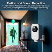 WYZE Indoor Cam Pan, 2K Pan-Tilt Security Camera for Baby/Pet Monitoring | AI Motion Tracking, IR Night Vision, 2-Way Audio, Physical Privacy Mode, Works with Alexa and Google Assistant
