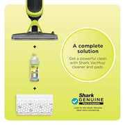Shark VACMOP Cordless Vacuum & Spray Mop, Gray, VM180 | Hard Floor Cleaner, Powerful Suction, Lightweight, 2 Disposable Pads, 12oz Cleaning Solution Included