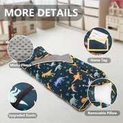 Primlect Toddler Nap Mat with Pillow, Thickened Extra Large Sleeping Bag | 55''x35'' Sleeping Mat with Blanket, Washable, Roll up, Perfect for Daycare, Preschool, Kindergarten, Boys, Dinosaur