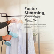 Rowenta AeroSteam Twist Handheld Clothes Steamer with Fabric-Grip | Vacuum Steamer Suction and powerful steam for iron-like results in one stroke