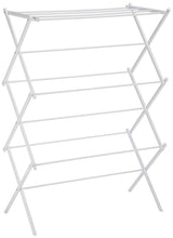 Amazon Basics Foldable Portable Clothes Drying Rack for Indoor Air Drying, Collapsible Design, 14.5" D x 29.5" W x 41.8" H, White