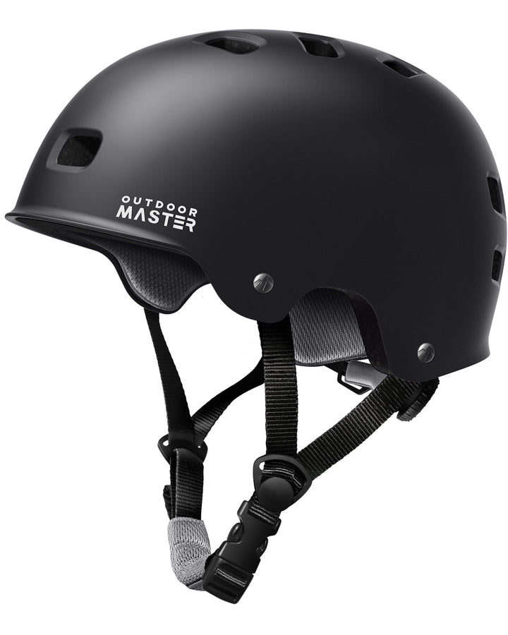 OutdoorMaster Skateboard Bike Helmet for Adult,Youth and Kids | Two Removable Liners Ventilation Certified Multi-Sport Helmet for Scooter Cycling Roller Skating Ebike