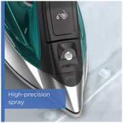 Rowenta Pro Master Stainless Steel Soleplate Steam Iron for Clothes, Anti-Drip Protection, 210 g/min, 400 Microsteam Holes, 1775 Watts Iron Steamer for Clothes, Powerful Steam DW8360
